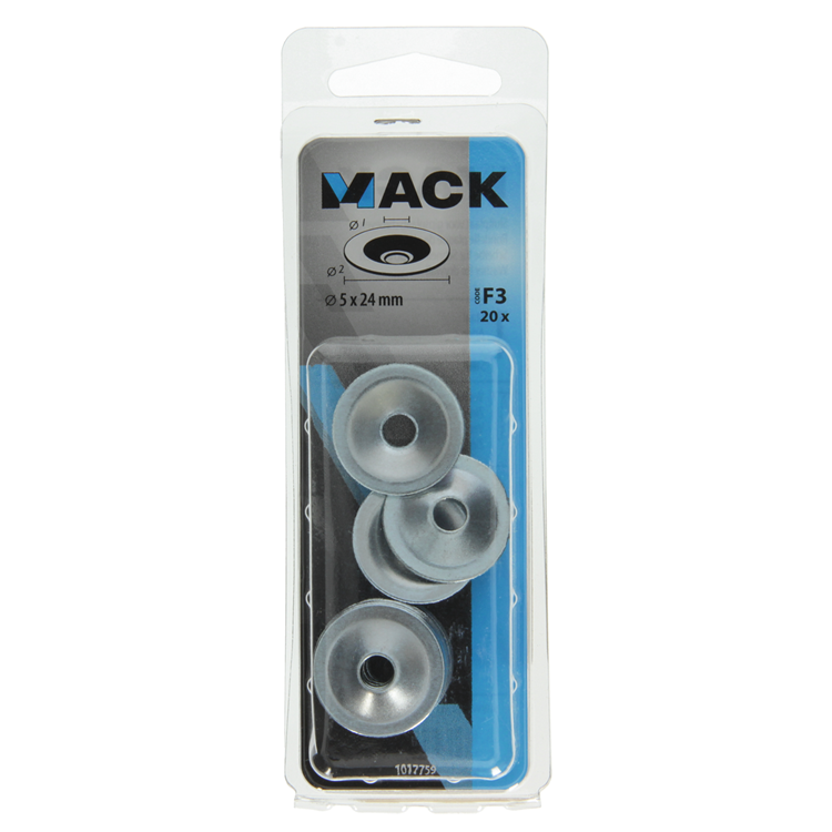 Load image into Gallery viewer, Mack 1017759 - sluitplaat vr gipsplaatschr. verz. 20 st 5 x 24 mm | 10 stuks