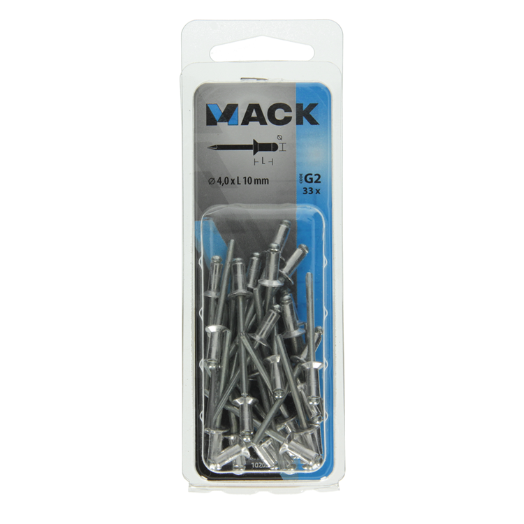 Load image into Gallery viewer, Mack 1020298 - 33 blindnieten alu 4,0x10mm | 5 stuks