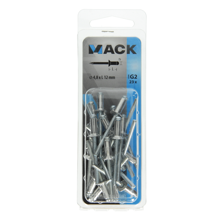 Load image into Gallery viewer, Mack 1020303 - 23 blindnieten alu 4,8x12mm | 5 stuks