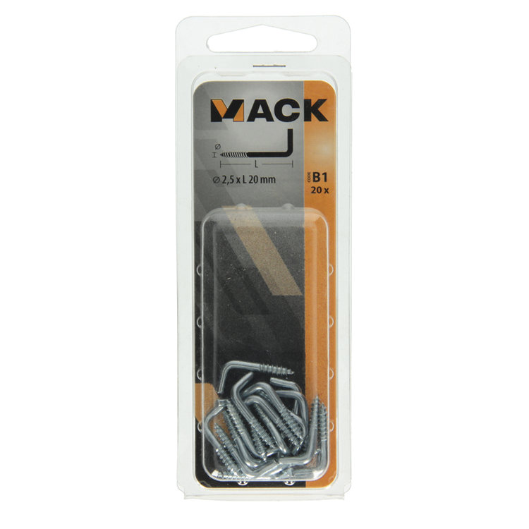 Load image into Gallery viewer, Mack 1017815 - schroefduim staal verzinkt 20 st 2,5 x 20 mm | 10 stuks