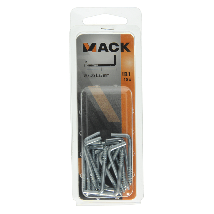 Load image into Gallery viewer, Mack 1017818 - schroefduim staal verzinkt 15 st 3,0 x 35 mm | 10 stuks