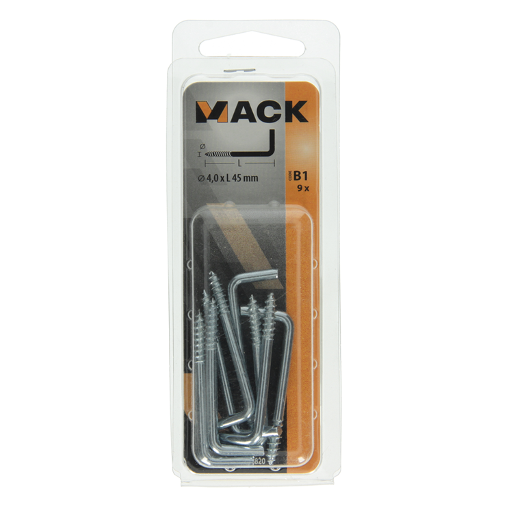 Load image into Gallery viewer, Mack 1017820 - schroefduim staal verzinkt 9st 4,0 x 45 mm | 10 stuks
