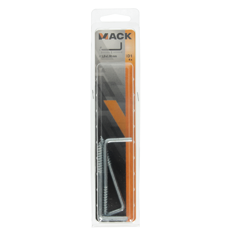 Load image into Gallery viewer, Mack 1017823 - schroefduim staal verzinkt 4st 5,0 x 80 mm | 5 stuks
