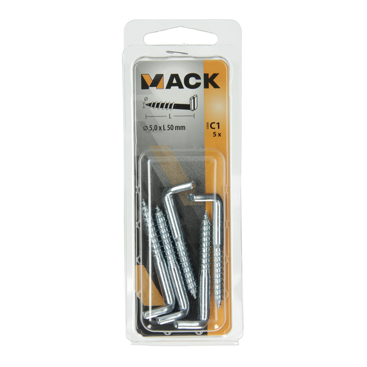 Load image into Gallery viewer, Mack 1017831 - schroefduim met gleuf staal verz. 5 st 5,0 x 50 mm | 10 stuks