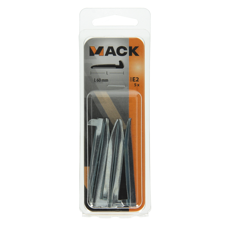 Load image into Gallery viewer, Mack 1019711 - wandhaak staal blauw gehard 5 st 60 mm | 10 stuks