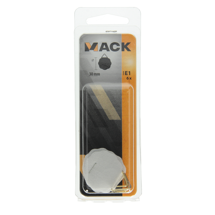 Load image into Gallery viewer, Mack 1019712 - linnen kaderhanger zelfklevend6 st 30 mm | 10 stuks