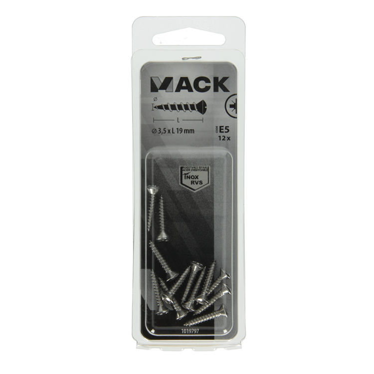 Load image into Gallery viewer, Mack 1019797 - zelftappende schroef bolvz.kopa2 12st 3,5 x 19 mm | 10 stuks