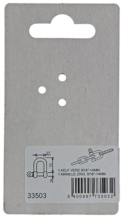Load image into Gallery viewer, Mack 1008473 - 1 kelf recht 14mm verzinkt | 10 stuks