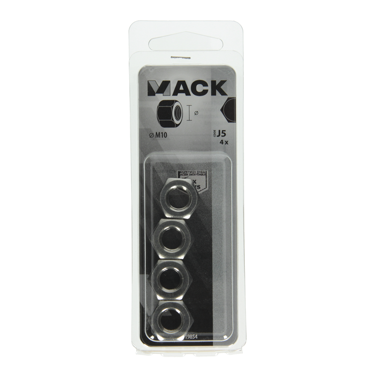 Load image into Gallery viewer, Mack 1019854 - zeskantmoer inox a2 4 st m10 | 10 stuks