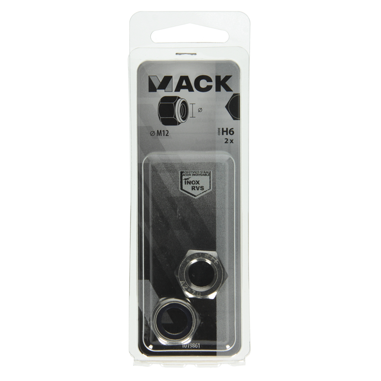 Load image into Gallery viewer, Mack 1019861 - zeskant borgmoer inox a2 2 st m 12 | 10 stuks