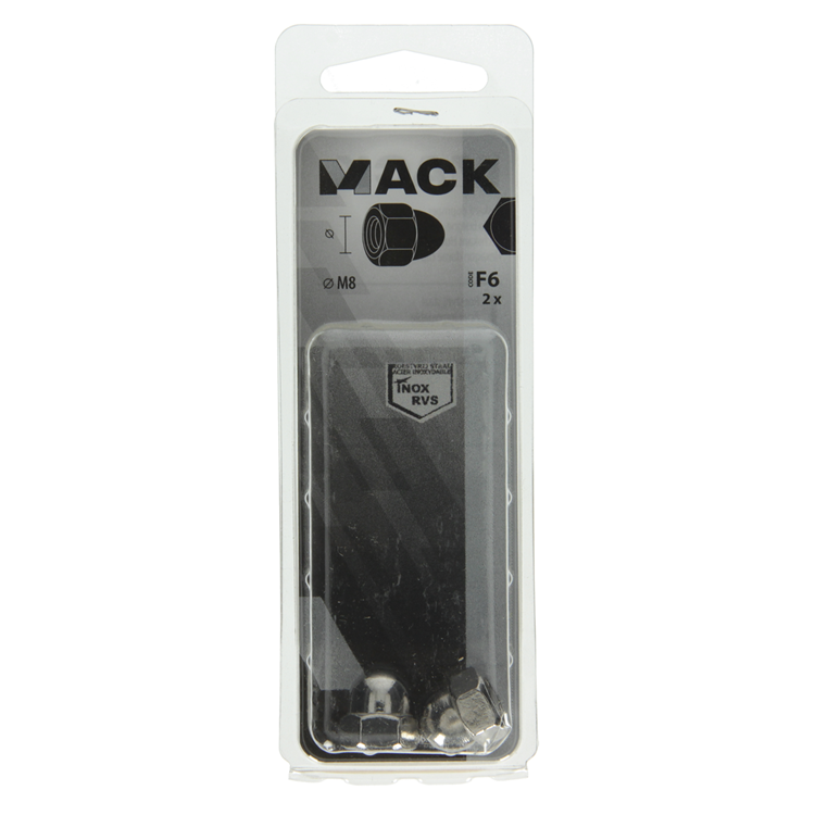 Load image into Gallery viewer, Mack 1019863 - zeskant dopmoer inox a2 2st m8 | 10 stuks