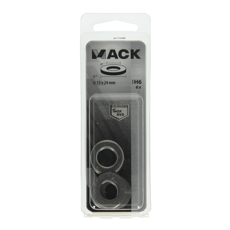 Load image into Gallery viewer, Mack 1019875 - sluitring inox a2 6 st m12 | 10 stuks