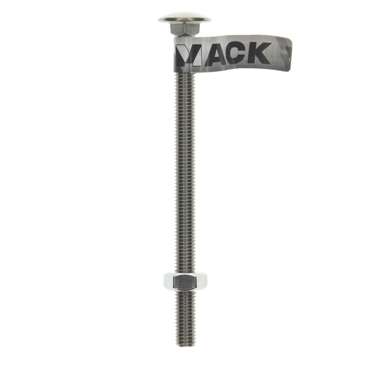 Load image into Gallery viewer, Mack 1019922 - houtbout + moer roestvrijstaal 1 st m10 x 140mm | 10 stuks