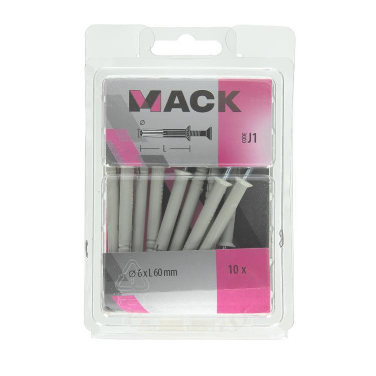 Load image into Gallery viewer, Mack 1017908 - nylon nagelplug polyamide 10 st 6 x 60 mm | 5 stuks