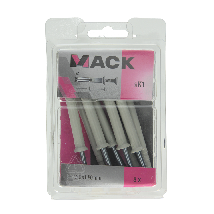 Load image into Gallery viewer, Mack 1017910 - nylon nagelplug polyamide 8 st 8 x 80 mm | 5 stuks