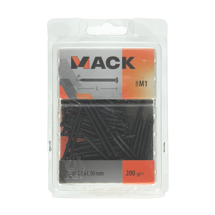 Load image into Gallery viewer, Mack 1017934 - staalnagel bvk staal geblauwd 200 gr 3,0 x 50 mm | 5 stuks