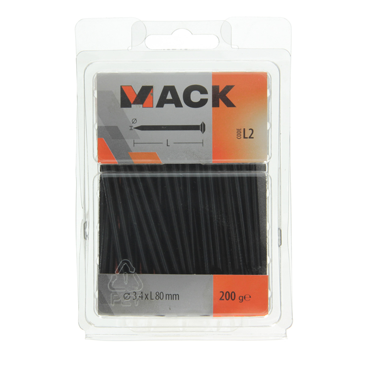 Load image into Gallery viewer, Mack 1017937 - staalnagel bvk staal geblauwd 200 gr 3,4 x 80 mm | 5 stuks