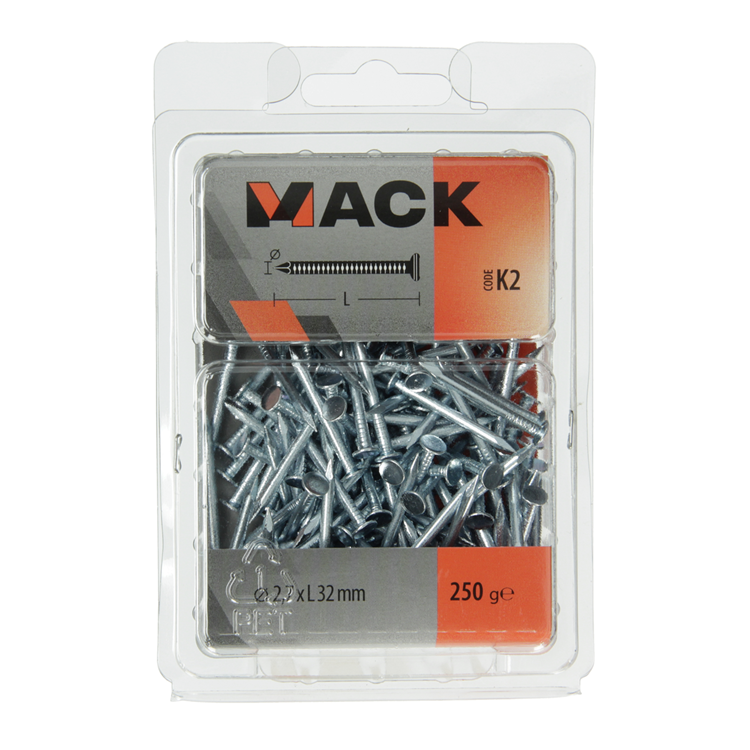 Load image into Gallery viewer, Mack 1017943 - gipsplaatnagel staal verzinkt 250 gr 2,7 x 32 mm | 5 stuks
