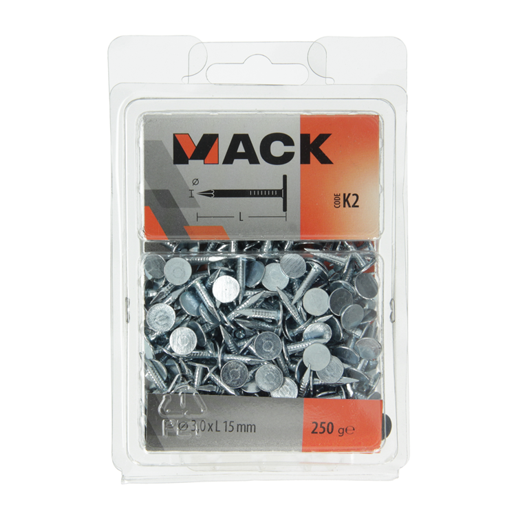 Load image into Gallery viewer, Mack 1017944 - schalienagel staal verzinkt 250 gr 3,0 x 15 mm | 5 stuks