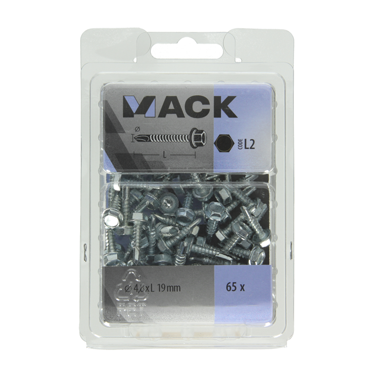 Load image into Gallery viewer, Mack 1018087 - zelfborende schroef zesk. kop verz. 65st 4,8 x 19 mm | 5 stuks