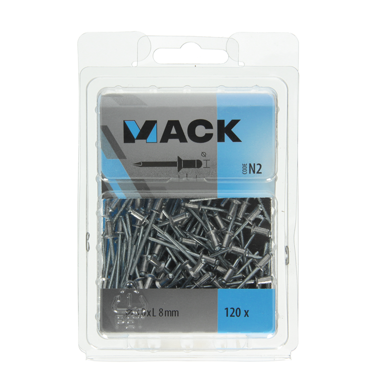 Load image into Gallery viewer, Mack 1020312 - 120 blindnieten alu 3,2x8mm | 5 stuks