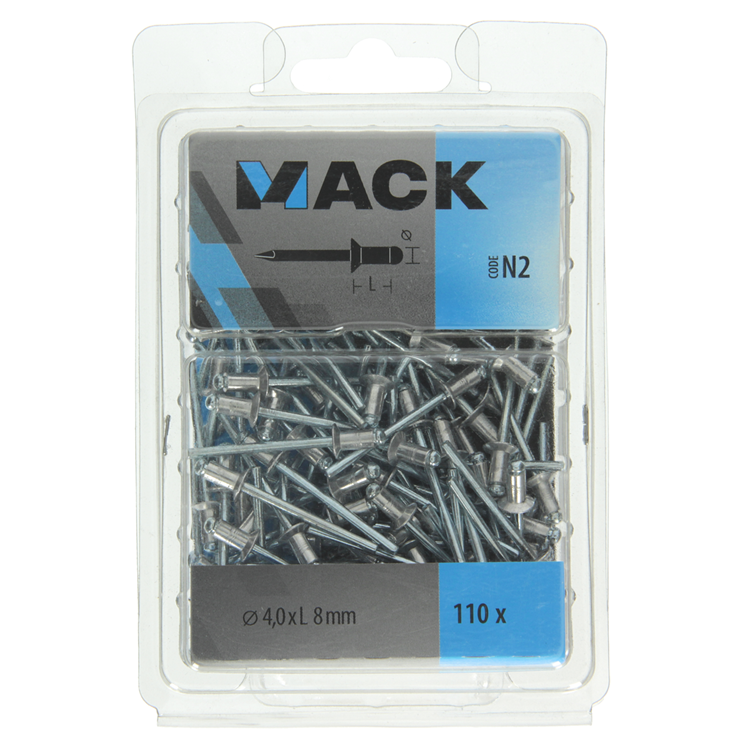 Load image into Gallery viewer, Mack 1020313 - 110 blindnieten alu 4,0x8mm | 5 stuks