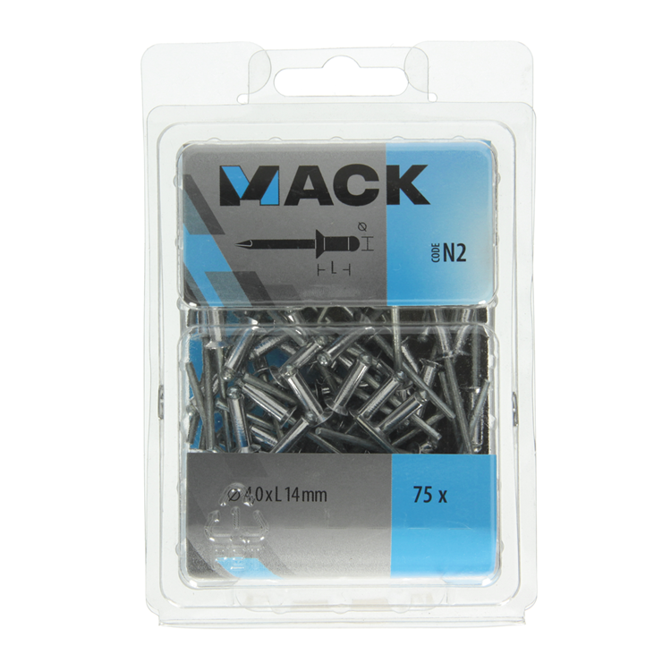 Load image into Gallery viewer, Mack 1020316 - 75 blindnieten alu 4,0x14mm | 5 stuks