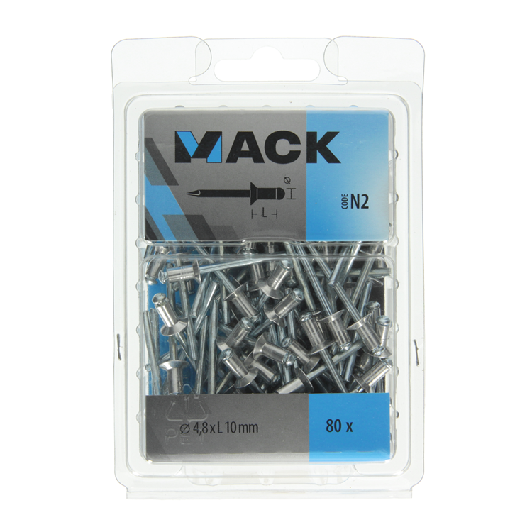 Load image into Gallery viewer, Mack 1020317 - 80 blindnieten alu 4,8x10mm | 5 stuks