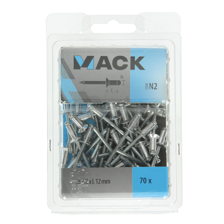 Load image into Gallery viewer, Mack 1020318 - 70 blindnieten alu 4,8x12mm | 5 stuks
