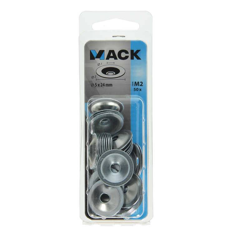 Load image into Gallery viewer, Mack 1018121 - sluitplaat vr gipsplaatschr. verz. 50 st 5 x 24 mm | 5 stuks