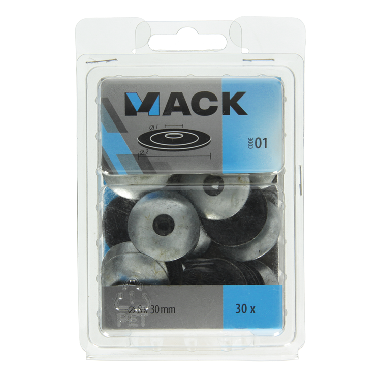 Load image into Gallery viewer, Mack 1019978 - dichtingsring bitumen verzinkt30 st 8 x 30 mm | 5 stuks