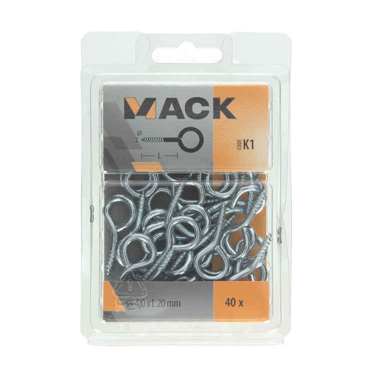 Load image into Gallery viewer, Mack 1018136 - schroefoog staal verzinkt 40st 4,0 x 20 mm | 5 stuks