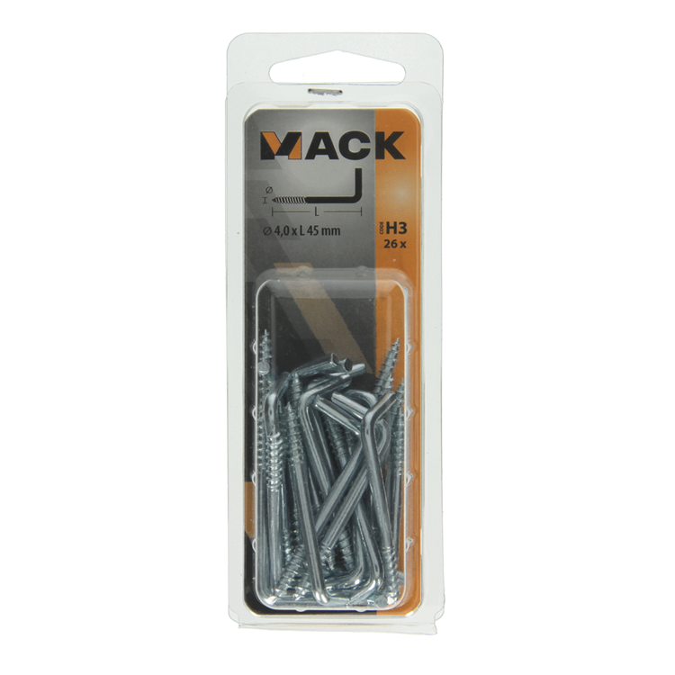 Load image into Gallery viewer, Mack 1018145 - schroefduim staal verzinkt 26 st 4,0 x 45 mm | 5 stuks