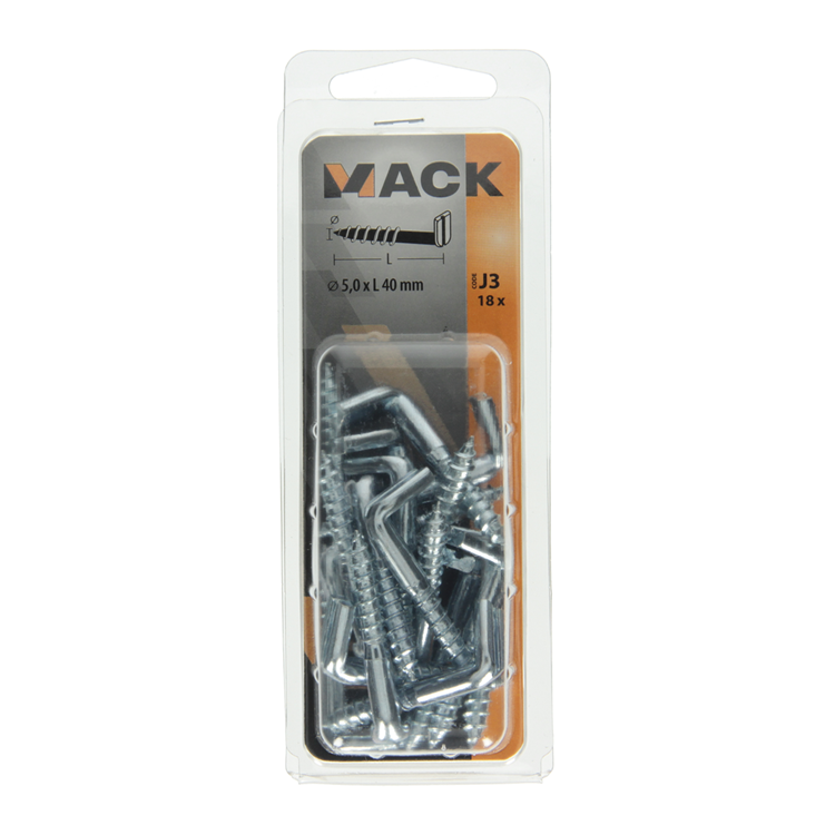 Load image into Gallery viewer, Mack 1018149 - schroefduim met gleuf verzinkt18 st 5,0 x 40 mm | 5 stuks