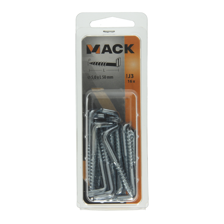 Load image into Gallery viewer, Mack 1018150 - schroefduim met gleuf verzinkt16 st 5,0 x 50 mm | 5 stuks