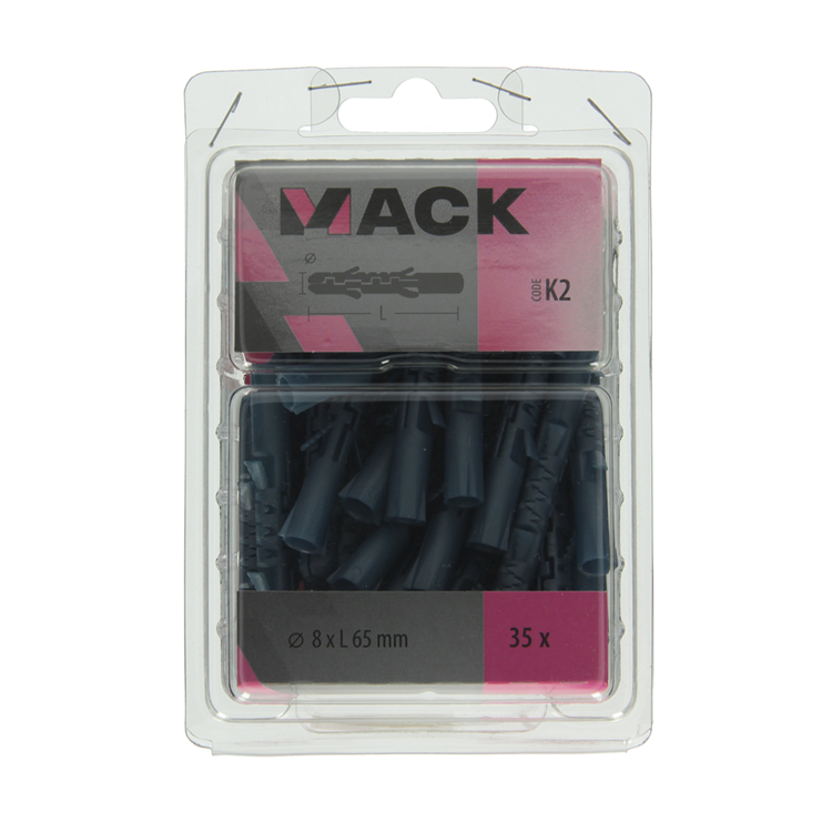 Load image into Gallery viewer, Mack 1020028 - plug lange expansie polyethyl 35 st 8 x 65 mm | 3 stuks