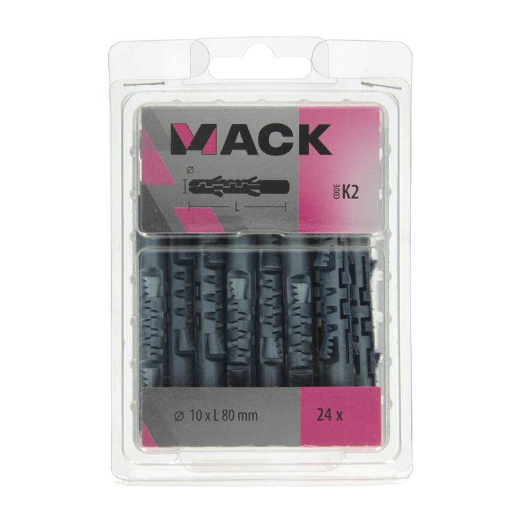 Load image into Gallery viewer, Mack 1020029 - plug lange expansie polyethyl 24 st 10 x 80 mm | 3 stuks