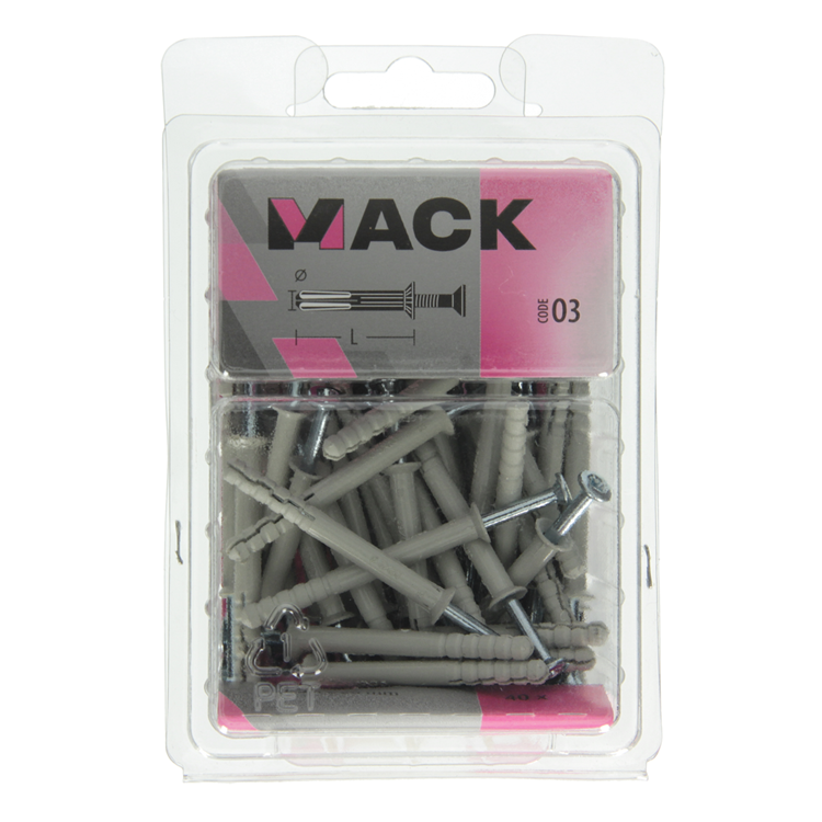 Load image into Gallery viewer, Mack 1018163 - nylon nagelplug polyamide 40 st 5 x 50 mm | 3 stuks