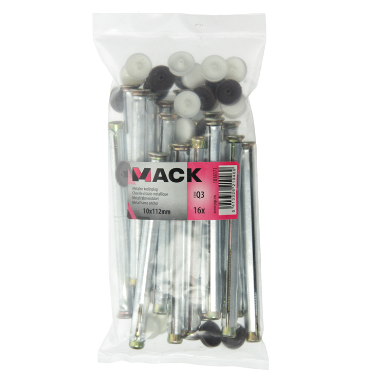 Load image into Gallery viewer, Mack 1018171 - metalen kozijnplug staal verzinkt 16 st 10 x 110 mm | 5 stuks