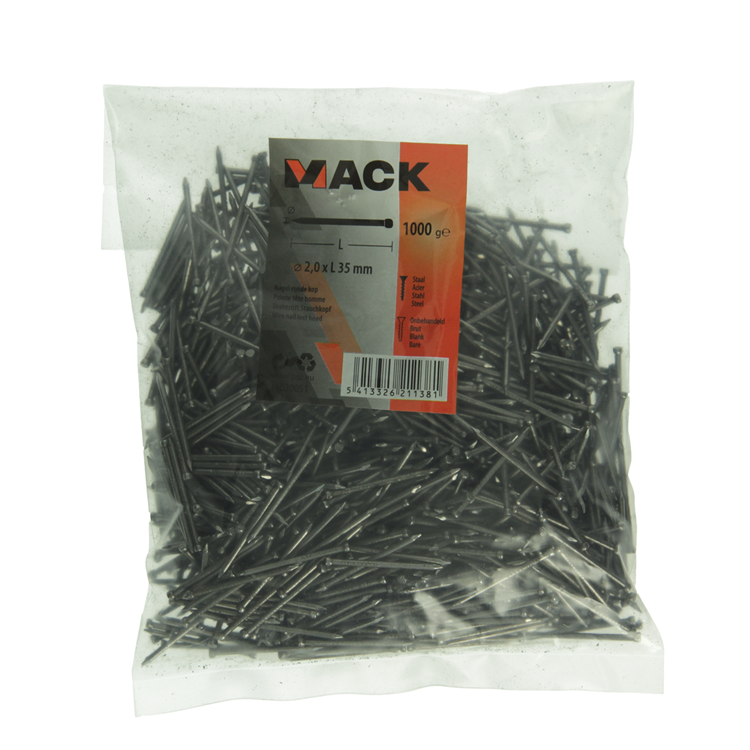 Load image into Gallery viewer, Mack 1020051 - nagel ronde kop 1000 gr 2,0 x 35 mm | 10 stuks