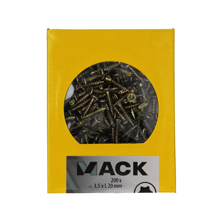 Load image into Gallery viewer, Mack 1020129 - spaanplaatschroef vz kp-zelfb.gvz 200st 3,5 x 20 mm | 5 stuks