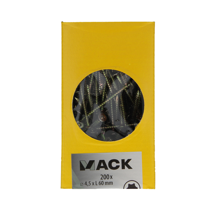Load image into Gallery viewer, Mack 1020148 - spaanplaatschroef vz kp-zelfb.gvz 200st 4,5 x 60 mm | 2 stuks