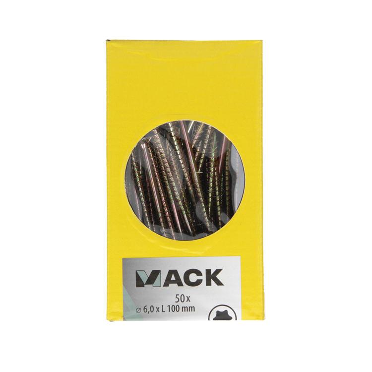 Load image into Gallery viewer, Mack 1020159 - spaanplaatschroef vz kp-zelfb.gvz 50 st 6,0 x 100 mm | 3 stuks
