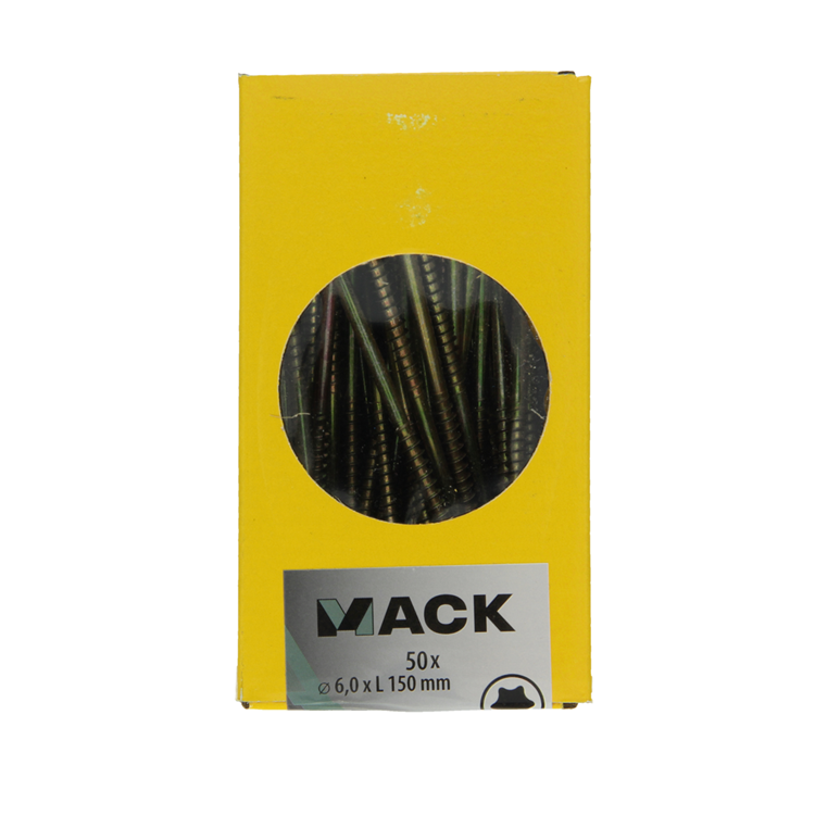 Load image into Gallery viewer, Mack 1020161 - spaanplaatschroef vz kp-zelfb.gvz 50 st 6,0 x 150 mm | 2 stuks
