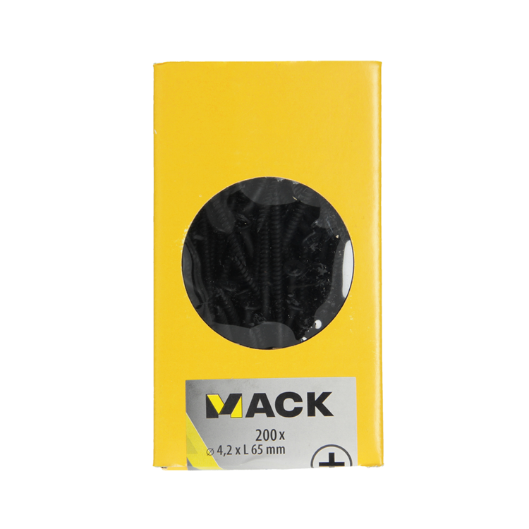 Load image into Gallery viewer, Mack 1020166 - gipsplaatschroef zwart gefosfat. 200 st 4,2 x 65 mm | 2 stuks