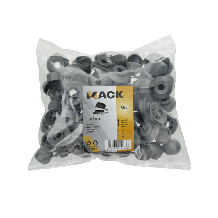 Load image into Gallery viewer, Mack 1020172 - sluitschelp grijs 50 st. 7mm | 5 stuks