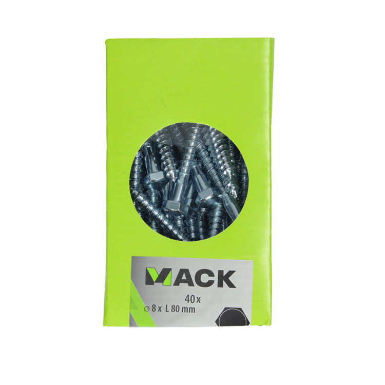 Load image into Gallery viewer, Mack 1020178 - houtdraadbout verzinkt 40 st 8 x 80 mm | 3 stuks