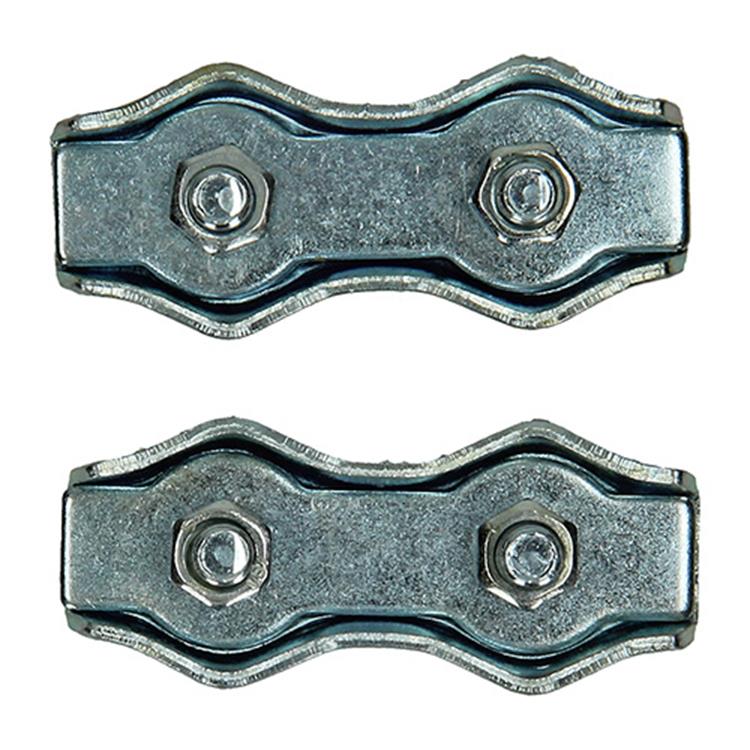 Load image into Gallery viewer, Mack 1008497 - 2 staaldraadklemmen 5mm duplex verzinkt | 10 stuks