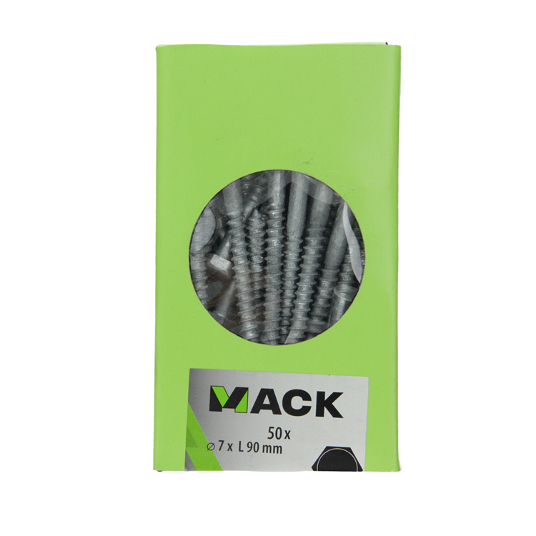 Load image into Gallery viewer, Mack 1020185 - houtdraadbout vuurverzinkt 50 st 7 x 90 mm | 2 stuks