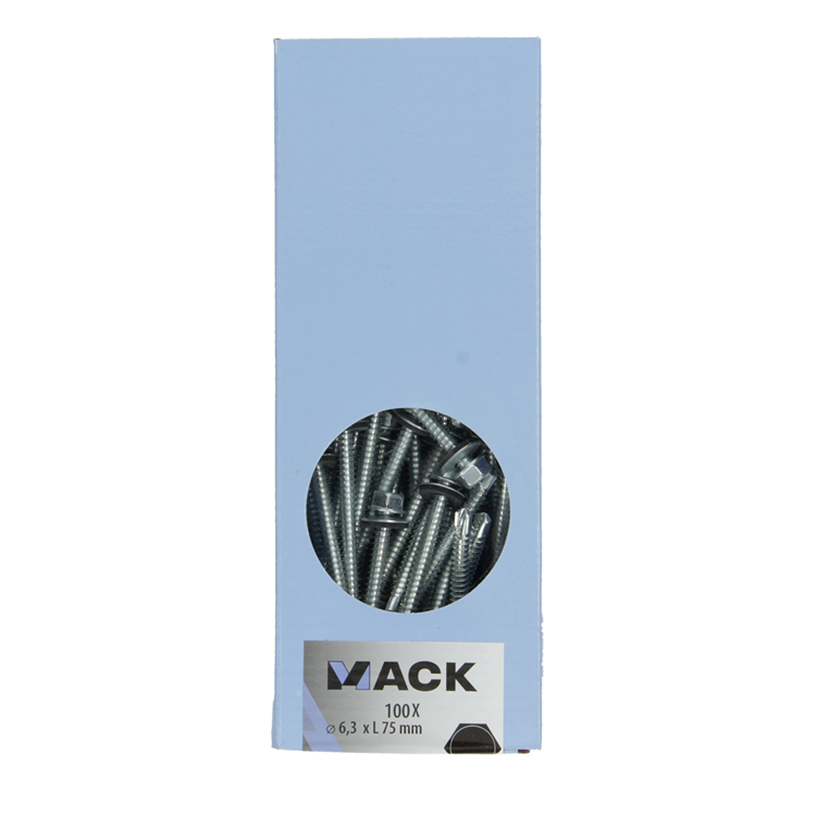Load image into Gallery viewer, Mack 1020189 - zelfbor.schroef zeskt kop epdm-vz 100st 6,3 x 75 mm | 1 stuks